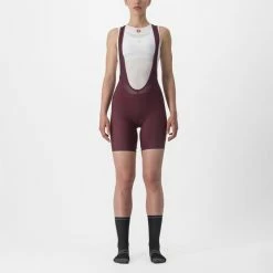 Cuissard Court Castelli Prima Femme Bordeaux 2023