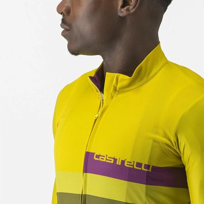 Maillot Manche Courte Castelli A Blocco Homme Jaune/Vert 2023 17 Maillot Manche Courte Castelli A Blocco Homme Jaune/Vert 2023 – Image 15