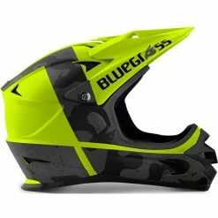 Casque Intégral Bluegrass Intox Noir / Jaune Fluo Mat -Vélos Urbains Soldes Magasin intox fluo jaune black camo matt 2 700x700 3